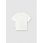 Mayoral Μπλουζα κοντομανικη απλικε κρεμ-ιπποπ 26-01011-086 1011