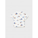 Mayoral Σετ 2 μπλουζες κοντομανικες γαλαζιο 26-01012-014 1012