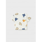 Mayoral Μπλουζα κοντομανικη σταμπωτη κρεμ 26-01014-094 1014