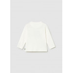 Mayoral Μπλουζα μακρυμανικη απλικε κρεμ 26-01017-030 1017