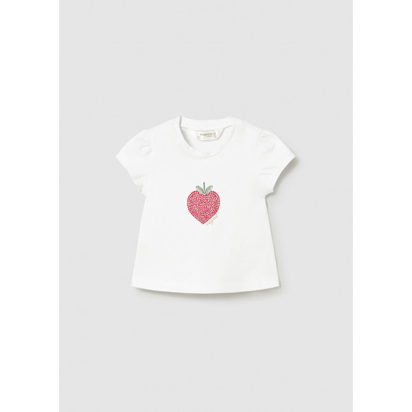 Mayoral Μπλουζα κοντομανικη λευκο 26-01076-041 1076