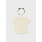 Mayoral Μπλουζα κοντ/κη με στεκα μπεζ 26-01081-011 1081