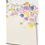 Mayoral Μπλουζα κοντομαν μεταξοτυπια μπεζ 26-01085-021 1085