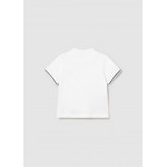 Mayoral Πολο κοντομ γιακας mao λευκο 26-01106-035 1106