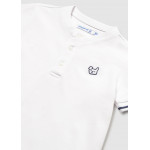 Mayoral Πολο κοντομ γιακας mao λευκο 26-01106-035 1106