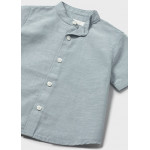 Mayoral Πουκαμισο κοντομ λινο γιακ μα πετρολ 26-01111-019 1111