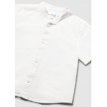 Mayoral Πουκαμισο κοντομ λινο γιακ μα λευκο 26-01111-022 1111