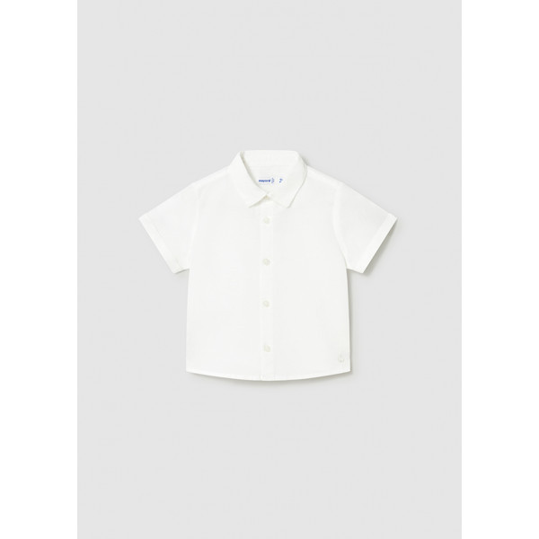 Mayoral Πουκαμισο κοντ/κο λινο γιακας λευκο 26-01112-049 1112
