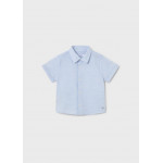 Mayoral Πουκαμισο κοντ/κο λινο γιακας γαλαζιο 26-01112-050 1112