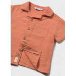 Mayoral Πουκαμισο κοντομανικο γκοφρε πορτοκ απα 26-01113-026 1113