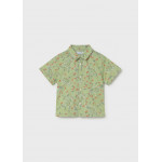 Mayoral Πουκαμισο κοντομαν σταμπωτο πρασινο 26-01114-032 1114