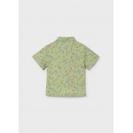 Mayoral Πουκαμισο κοντομαν σταμπωτο πρασινο 26-01114-032 1114