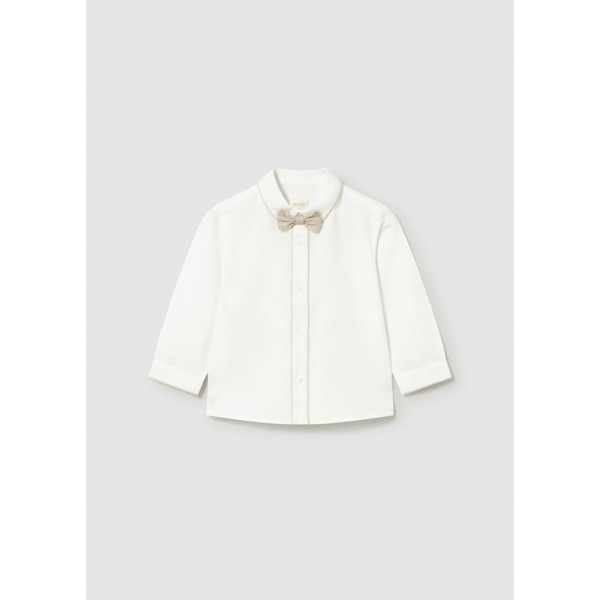 Mayoral Πουκαμισο μακρυμ αμπιγε παπιγ κρεμ 26-01115-072 1115