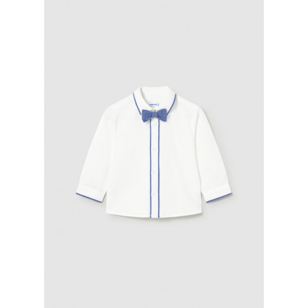 Mayoral Πουκαμισο μακρυμ αμπιγε παπιγ λευκο 26-01115-073 1115