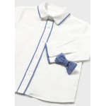 Mayoral Πουκαμισο μακρυμ αμπιγε παπιγ λευκο 26-01115-073 1115