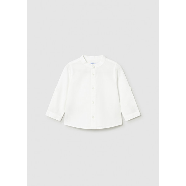 Mayoral Πουκαμισο μακρυμ λινο γιακ μα λευκο 26-01116-035 1116
