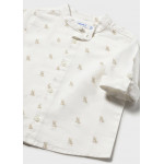 Mayoral Πουκαμισο μακρυμ λινο γιακ μα κρεμ 26-01116-037 1116