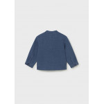 Mayoral Πουκαμισο μακρυμ γκοφρε τζιν μπλε σκουρ 26-01117-002 1117