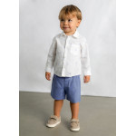 Mayoral Πουκαμισο μακρ/κο λινο γιακας λευκο καρα 26-01118-042 1118