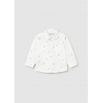 Mayoral Πουκαμισο μακρ/κο λινο γιακας λευκο καρα 26-01118-042 1118