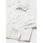 Mayoral Πουκαμισο μακρ/κο λινο γιακας λευκο καρα 26-01118-042 1118