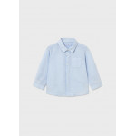 Mayoral Πουκαμισο μακρ/κο λινο γιακας γαλαζιο 26-01118-043 1118