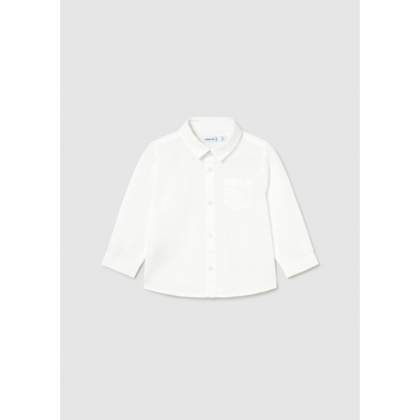 Mayoral Πουκαμισο μακρ/κο λινο γιακας λευκο 26-01118-044 1118