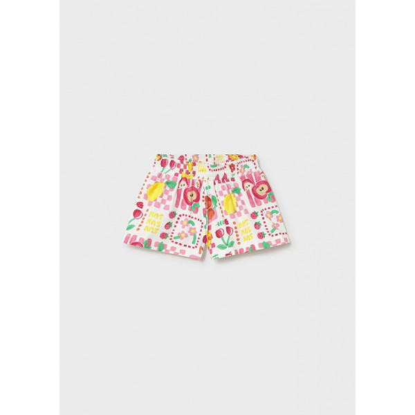 Mayoral Παντελονι κοντο μακο σταμπωτο κοκκινο 26-01204-040 1204