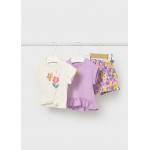 Mayoral Σετ σορτς 3 κομματια λιλα 26-01206-046 1206