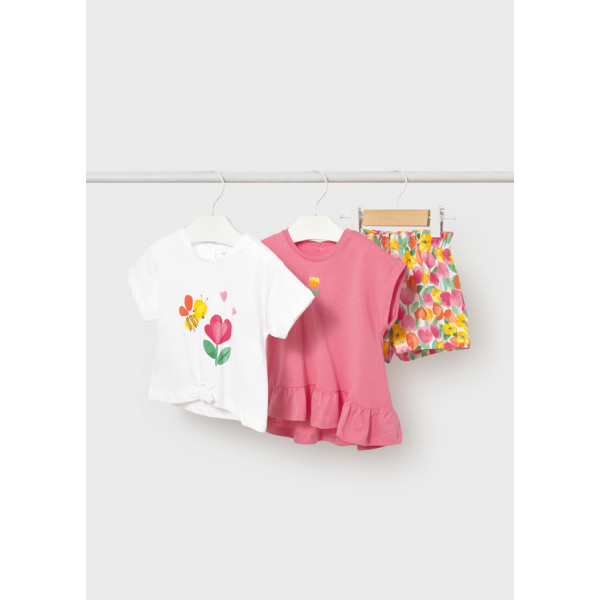 Mayoral Σετ σορτς 3 κομματια γερανι 26-01206-047 1206