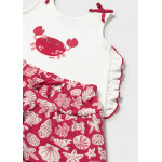 Mayoral Σετ σορτς σταμπωτο κοκκινο 26-01210-065 1210