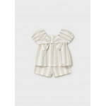 Mayoral Σετ βερμουδα ριγε μπεζ 26-01211-069 1211