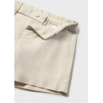 Mayoral Βερμουδα λινη suiting μπεζ μιξη 26-01215-047 1215