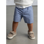 Mayoral Βερμουδα λινη suiting μπλε ουραν 26-01215-048 1215