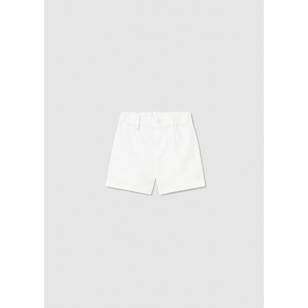 Mayoral Βερμουδα λινη suiting λευκο 26-01215-051 1215