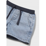 Mayoral Βερμουδα soft denim jogger πετροπλ τζ 26-01221-059 1221