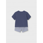 Mayoral Σετ βερμουδα seersucker μπλε ουραν 26-01228-067 1228
