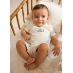 Mayoral Σετ παντελονι κοντο μπλουζα καφε ανοιχ 26-01275-036 1275