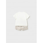 Mayoral Σετ παντελονι κοντο μπλουζα καφε ανοιχ 26-01275-036 1275