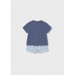 Mayoral Σετ παντελονι κοντο και πολο ναυτ. μπλε 26-01281-047 1281