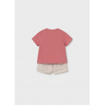 Mayoral Σετ παντελονι κοντο και πολο τερακοτα 26-01281-048 1281