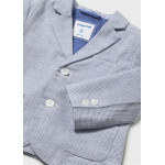 Mayoral Σακακι λινο suiting μπλε καρο 26-01404-026 1404