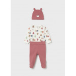 Mayoral Σετ φορμάκι κλειστό πέλμα και καπέλο τερακότα 26-01504-075