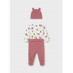 Mayoral Σετ φορμάκι κλειστό πέλμα και καπέλο τερακότα 26-01504-075