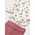 Mayoral Σετ φορμάκι κλειστό πέλμα και καπέλο τερακότα 26-01504-075