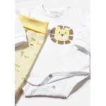 Mayoral Σετ φορμάκι κλειστό πέλμα και καπέλο Κίτρινο 26-01504-076