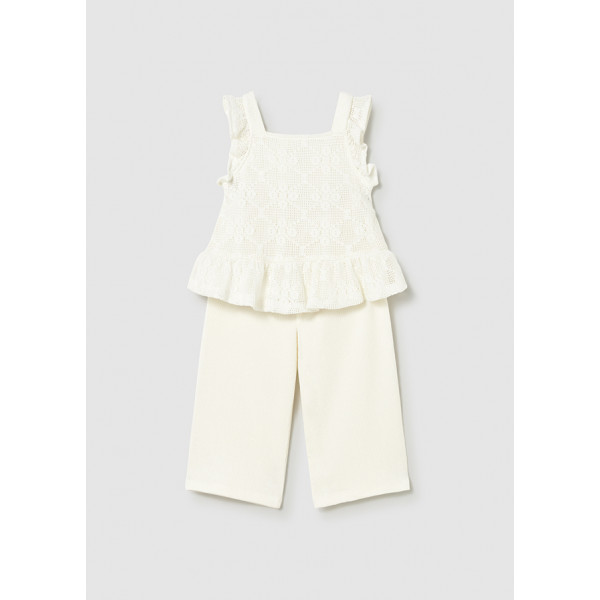 Mayoral Σετ παντελονι μακρυ συνδυασμε εκρου 26-01515-026 1515