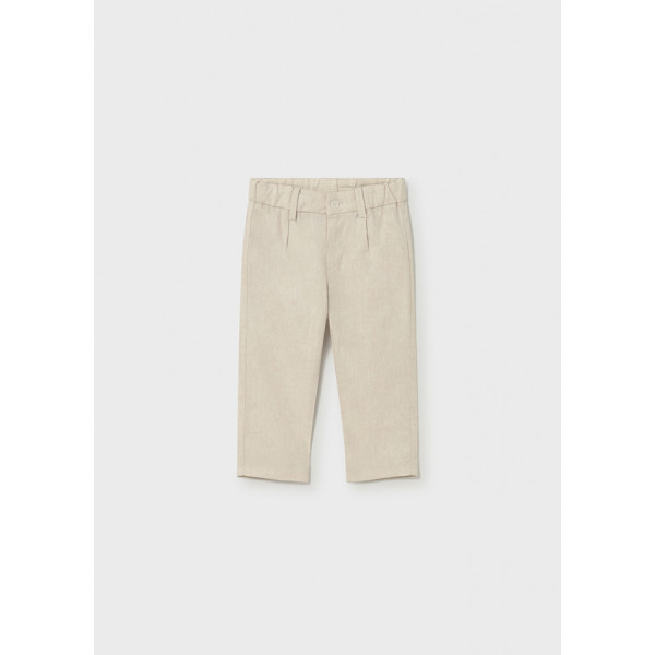 Mayoral Παντελονι λινο suiting μπεζ μιξη 26-01517-050 1517