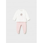 Mayoral Σετ φορμα κλειστο πελμα ροζ μπεμπε 26-01593-093 1593