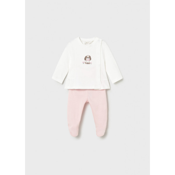 Mayoral Σετ φορμα κλειστο πελμα ροζ μπεμπε 26-01593-093 1593